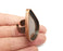 Drop Ring, Ring Blank Setting, Cabochon Mounting, Adjustable Resin Base Bezels, Antique Copper Plated (40x30mm) G29656