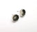 Octagon Earring Stud Base Bezel Silver Earring Set Blank Wire Antique Silver Plated Brass (10mm bezel) G29486