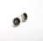 Octagon Earring Stud Base Bezel Silver Earring Set Blank Wire Antique Silver Plated Brass (10mm bezel) G29486