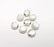 5 Oyster Beads Sea Shell Beads Antique Silver Plated Metal Beads (8mm) G29487