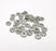 20 Rondelle Beads Antique Silver Plated Metal Beads (6mm) G29499