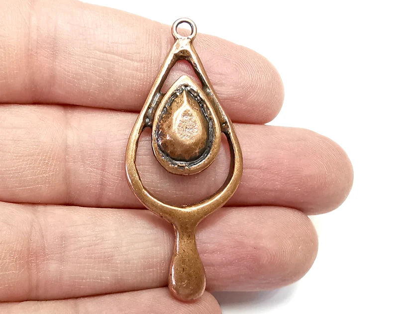 Drop Pear Charms Antique Copper Plated Plants Charms (51x22mm) G29632