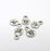 10 Face Charms Antique Silver Plated Charms (11x7mm) G29688