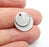 2 Silver Plated Round Charms Antique Silver Plated Charms (16mm) G29715