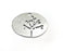 Tree Leaf Round Charms Pendant Antique Silver Plated Charms (38mm) G29764