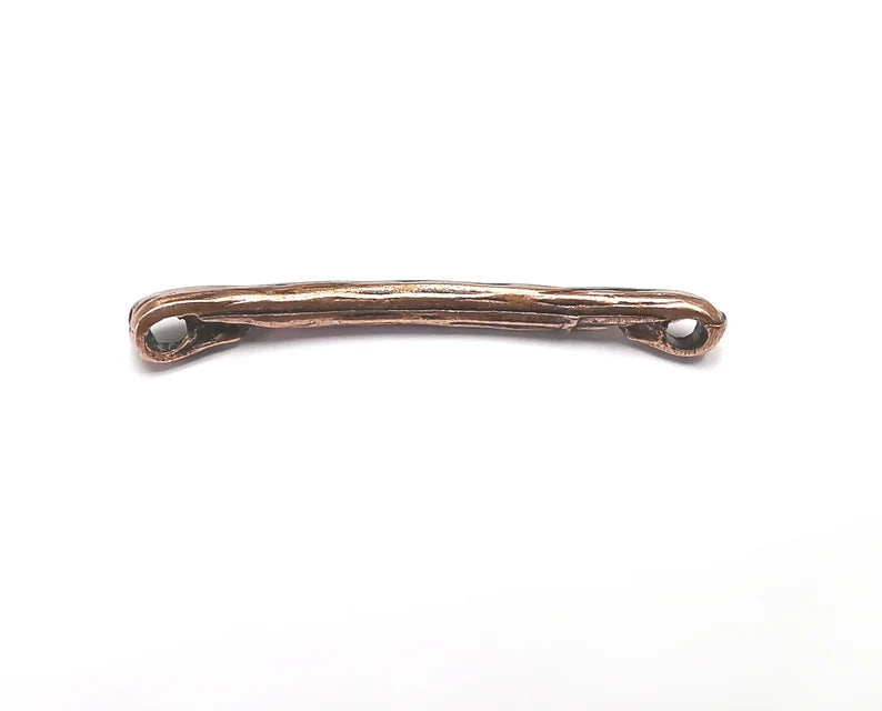 4 Antique Copper Pendant Connector Antique Copper Plated Pendant (44x5mm) G29798