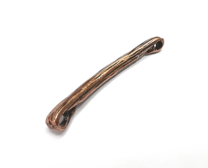 4 Antique Copper Pendant Connector Antique Copper Plated Pendant (44x5mm) G29798