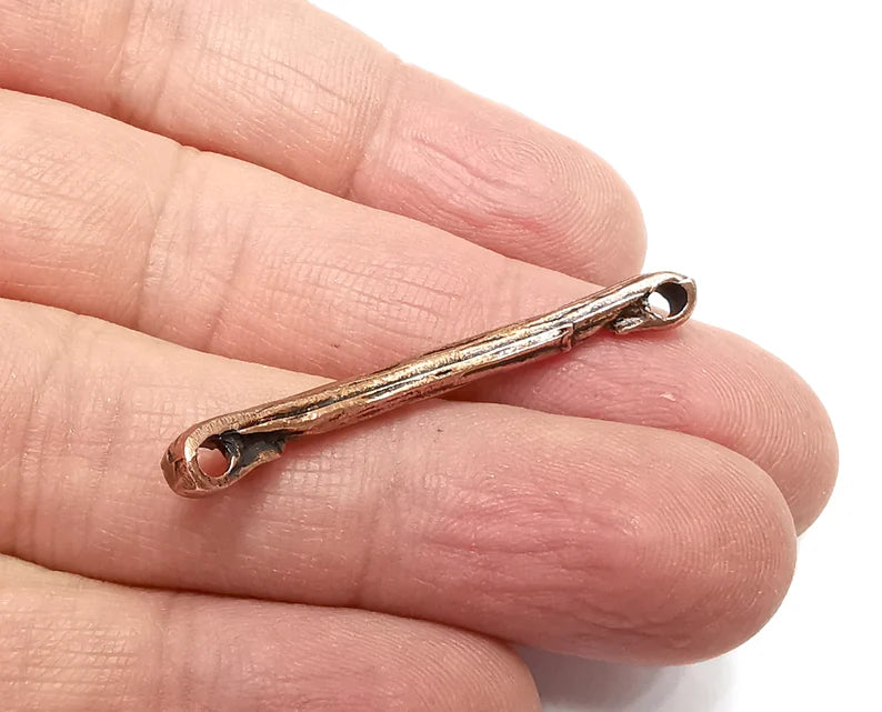4 Antique Copper Pendant Connector Antique Copper Plated Pendant (44x5mm) G29798