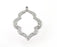 Antique Silver Charms, Dangle Charms Antique Silver Plated (53x38mm) G33074