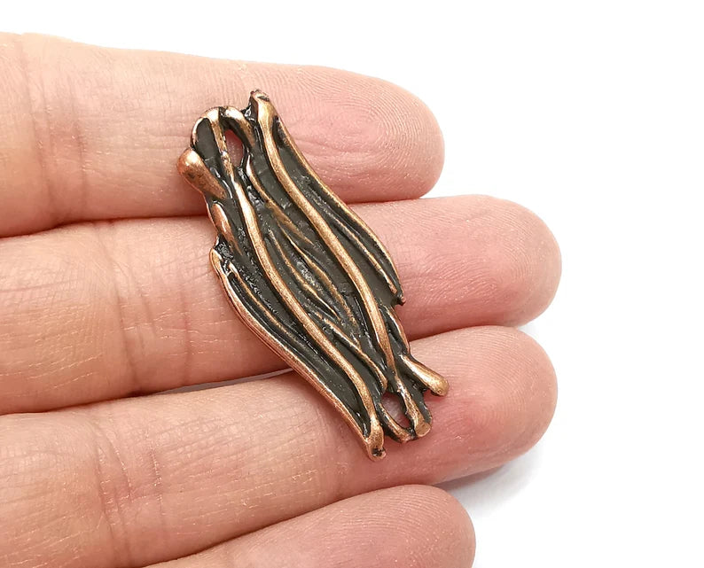 Sticks, Dangle Connector Charms Antique Copper Plated (43x20mm) G33080