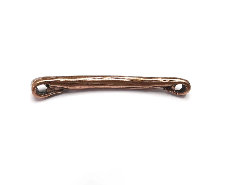 4 Antique Copper Pendant Connector Antique Copper Plated Pendant (44x5mm) G29798