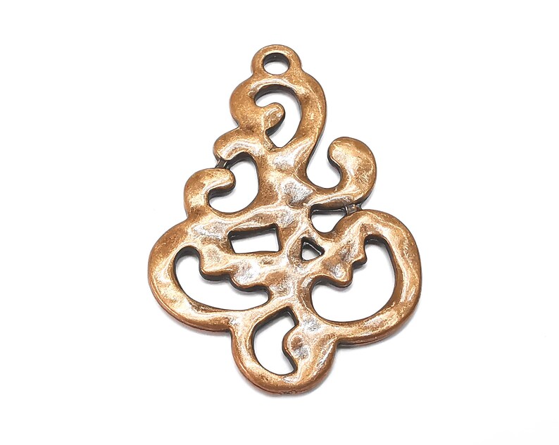 Antique Copper Charms, Pendant Antique Copper Plated (57x39mm) G33090
