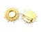 Sun Brooch Holders Pin Brooch Blanks Brooch Bezel Gold Plated Brooch Pin Findings (16mm Bezel size) G33228