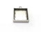 2 Square Pendant Blanks, Resin Bezel Bases, Mosaic Mountings, Dry flower Frame, Polymer Clay base, Antique Silver Plated (18mm) G33117