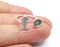 Fish bone Ring Blank Setting, Cabochon Mounting, Adjustable Resin Ring Base Bezels, Antique Silver Plated (6mm) G33248