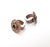 Copper Ring Setting Blank Cabochon Mounting Adjustable Resin Base Bezel Mosaic, Antique Copper Plated Brass (8mm) G33354