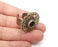 Hearts Ring Blank Setting, Cabochon Mounting, Adjustable Resin Ring Base Bezels, Antique Bronze Inlay Ring Mosaic Ring Bezel (8mm) G33371