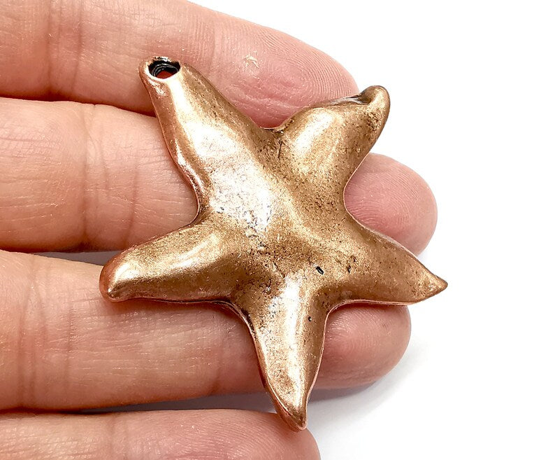 Starfish Pendant, Charms Antique Copper Plated Charms (54x52mm) G33465