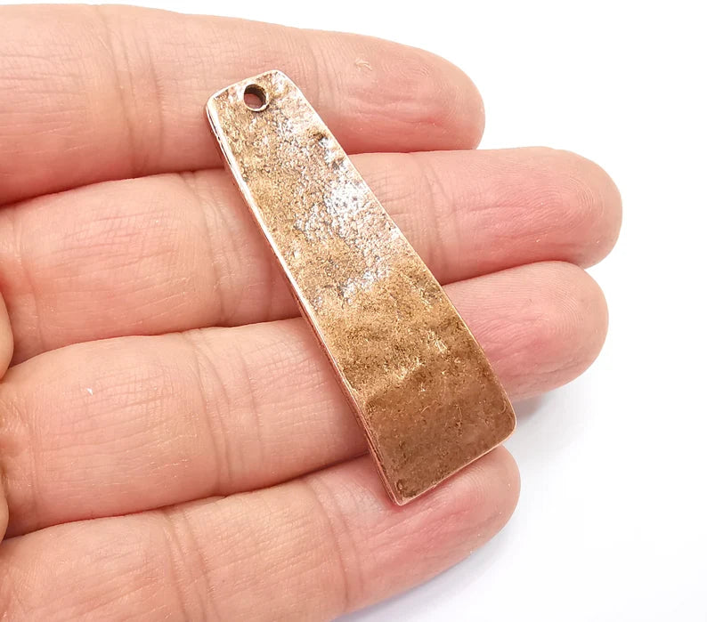 Antique Copper Dangle Charms, Antique Copper Plated (52x18mm) G33482