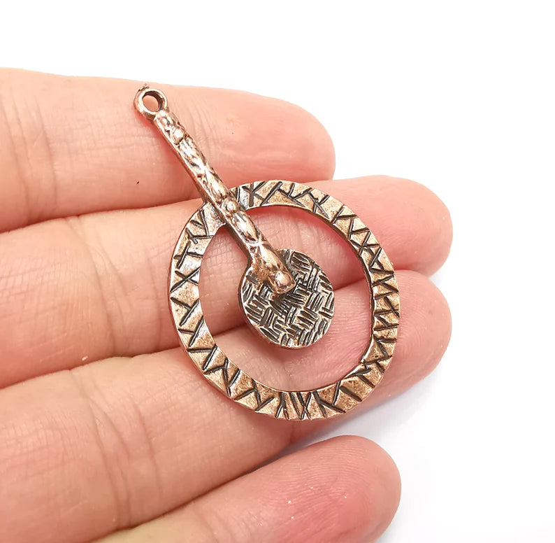 Antique Copper Plated Dangle Charms (48x32mm) G33485