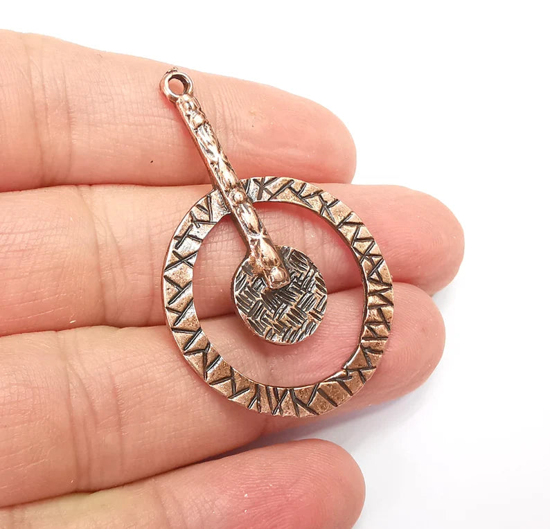 Antique Copper Plated Dangle Charms (48x32mm) G33485