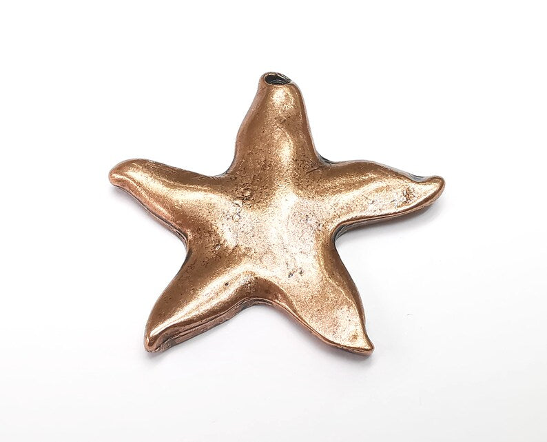 Starfish Pendant, Charms Antique Copper Plated Charms (54x52mm) G33465