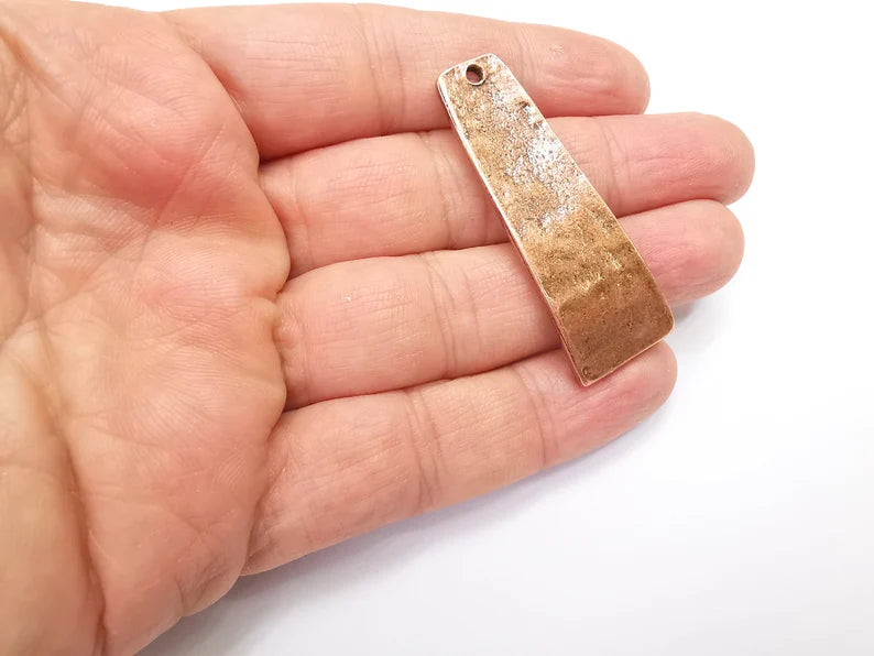 Antique Copper Dangle Charms, Antique Copper Plated (52x18mm) G33482