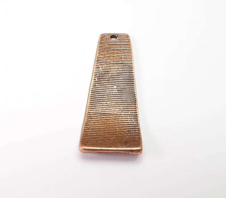 Antique Copper Dangle Charms, Antique Copper Plated (52x18mm) G33482