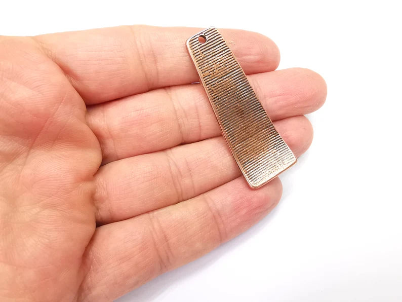 Antique Copper Dangle Charms, Antique Copper Plated (52x18mm) G33482