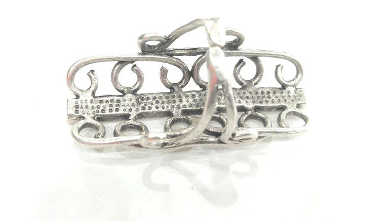 Antique Silver Brass Adjustable Ring Blank (2 mm blank),Findings G27851