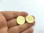 2 Hammered Charm Gold Plated Charm Tag Stamp (24mm) G28510