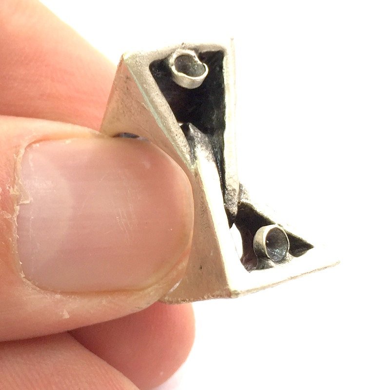 Adjustable Ring Blank, ( 3mm blank ) Antique Silver Plated Brass G6033