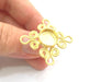 Adjustable Ring Blank, (12mm blank )  Gold Plated Brass G6070