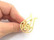 Adjustable Ring Blank, (5mm and 3mm blank )  Gold Plated Brass G6073