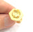 Adjustable Hammered Ring Blank, (10mm blank )  Gold Plated Brass G6078