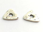 5 Silver Charms Antique Silver Pendants (20mm) Antique Silver Plated Metal  G5822