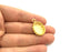 Gold Plated Brass Mountings ,  Blanks   (18x13 mm blank) G5825