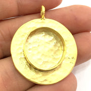 Gold Plated Brass Mountings ,  Blanks   (20mm blank) G5830