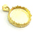 Gold Plated Brass Mountings ,  Blanks   (25mm blank) G5838