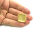 Gold Plated Brass Mountings ,  Blanks   (20x20mm square blank) G5840