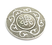 Antique Silver Large Pendants (70mm) Antique Silver Plated Metal  G5869