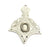 Antique Silver Plated Blank Pendant , Mountings  (14x10mm Blank)  G5877