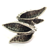 Adjustable Ring Blank, (6mm blank ) Antique Silver Plated Brass G5895