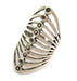 Adjustable Ring Blank, (3mm blank ) Antique Silver Plated Brass G5903
