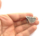 Adjustable Ring Blank, (3mm blank ) Antique Silver Plated Brass G5903