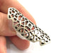 Adjustable Ring Blank, (4mm blank ) Antique Silver Plated Brass G5907