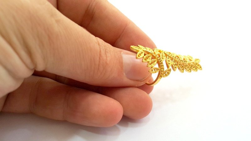 Adjustable Ring Blank, (1mm blank )  Gold Plated Brass G5933