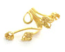 Gold Ring Base Blank Adjustable Ring Blank, (5mm and 6mm blank )  Gold Plated Brass G5935