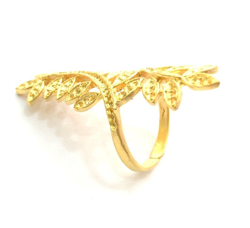 Adjustable Ring Blank, (1mm blank )  Gold Plated Brass G5933