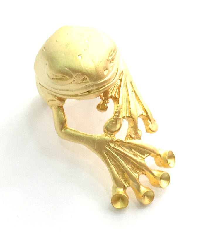 Adjustable Ring Blank, (3mm blank )  Gold Plated Brass G5941